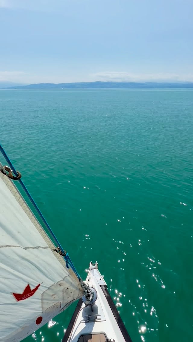 Die Stille des Segelns…#bodensee #segelschulemeersburg #meer #sun