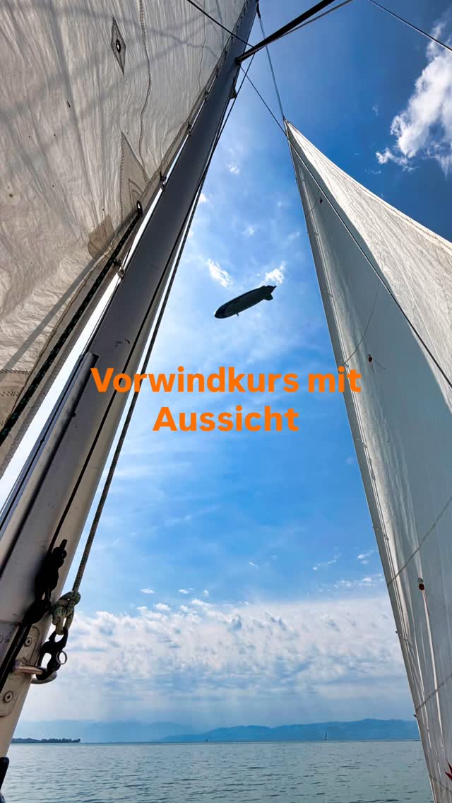 Vorwind mit Aussicht. Willst Du wissen wie es geht?#bodensee #friedrichshafen #meersburg #segeln